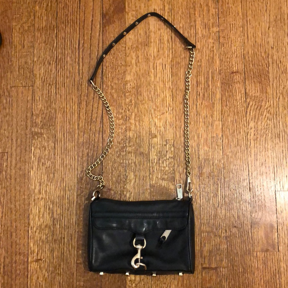 Rebecca minkoff black mini Mac purse